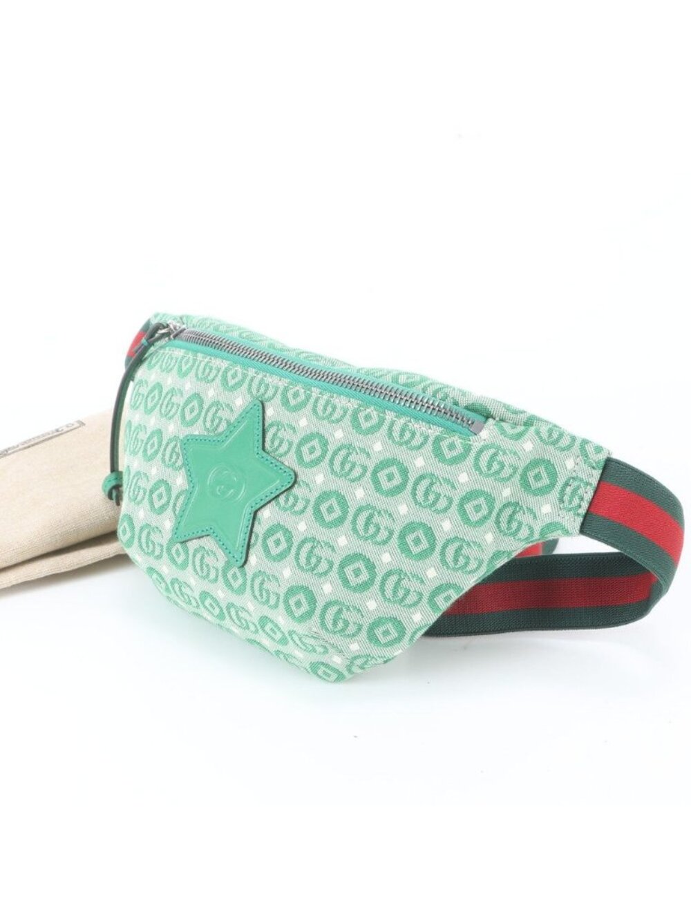 Gucci GG Logo Children's 2-Way Belt Bag Crossbody Waist Pouch Leather